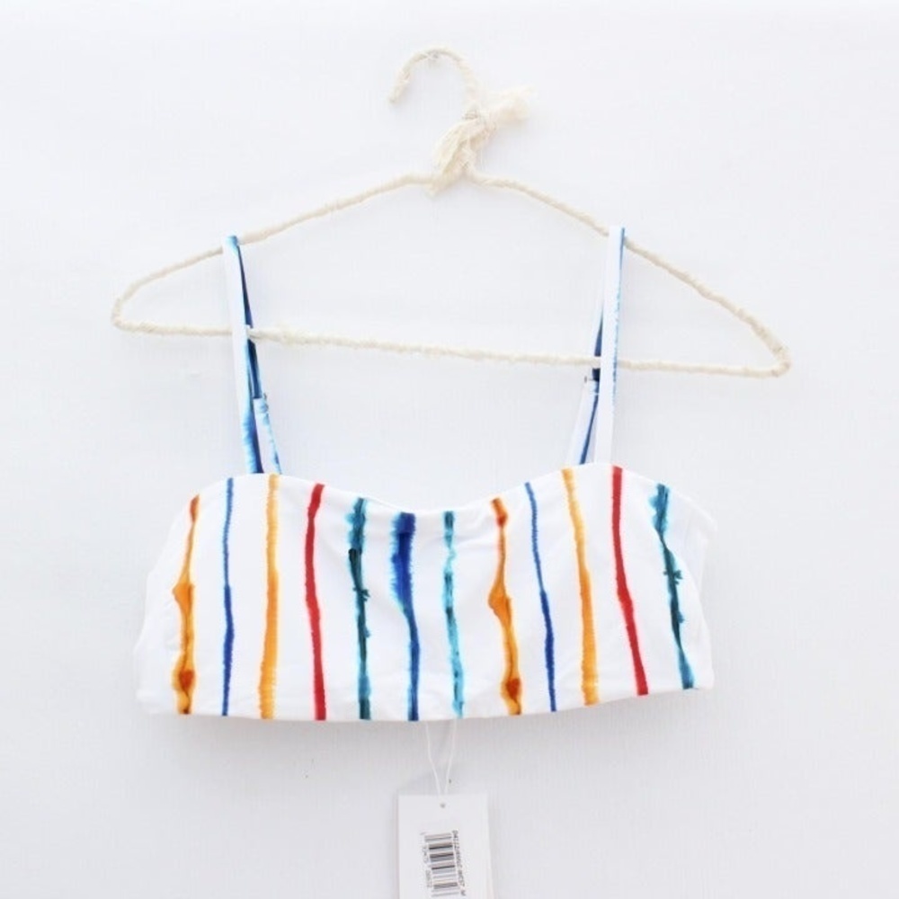 Dippin Daisys Meridian Striped Watercolor Bikini Top